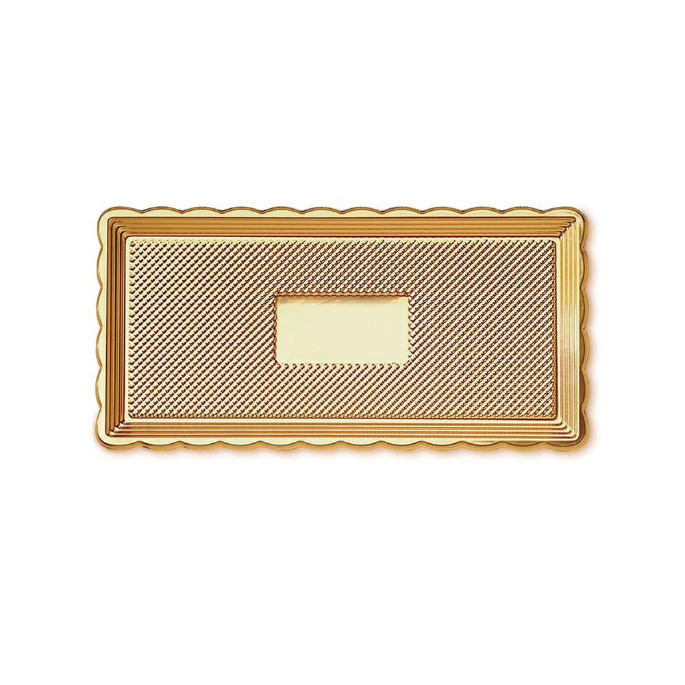 018109030 Taca złota prostokątna PET 15x35x1 cm (2025)