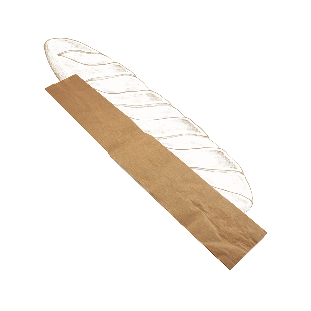 Torba BAGIETKA 580x100x60 mm brązowa 500 szt.