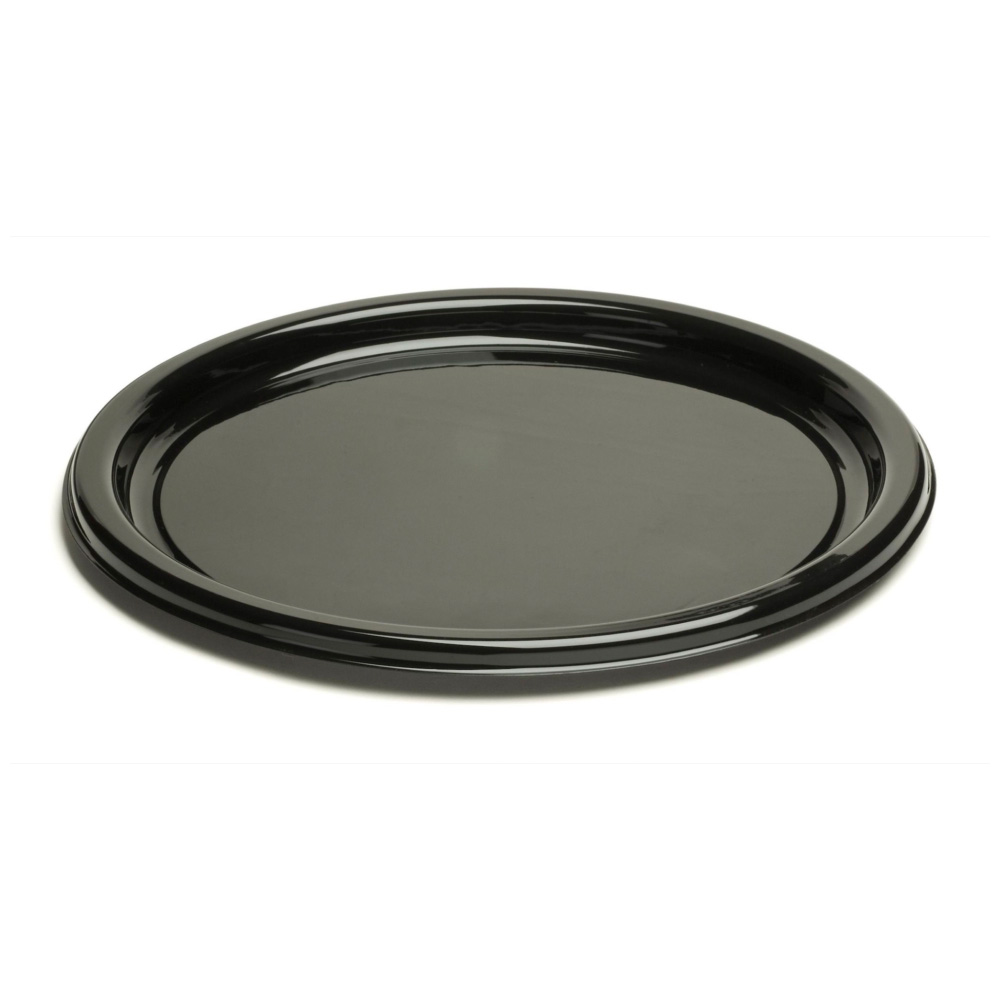 Okrągła taca czarna 26cm ROM9701 
