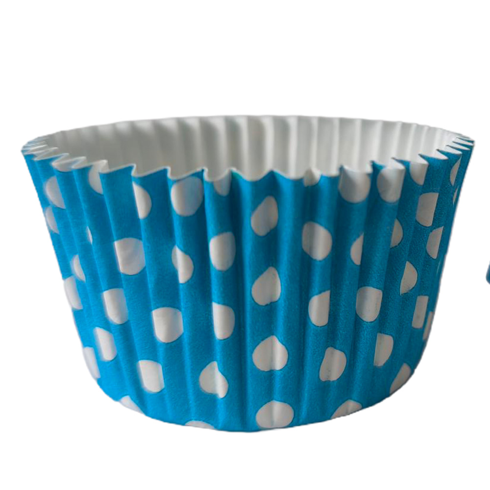 Papilotki Cupcake Polka 50/40 niebieskie