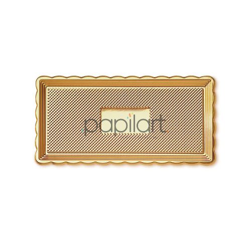 018109030 Taca złota prostokątna PET 15x35x1 cm (2025)