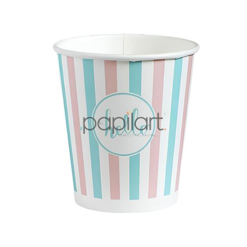 Kubek papierowy 250 ml 80 mm Pastele (100 szt.)