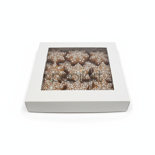 Opakowanie z okienkiem 185x185x35 mm perłowe 10 szt.