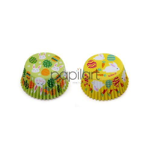 Papilotki na muffiny, babeczki, cupcake 50x32 mm Wielkanoc 36 sztuk