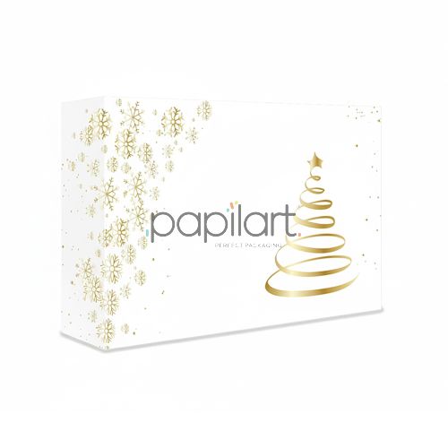 Pudełko klejone CHOINKA ZŁOTA