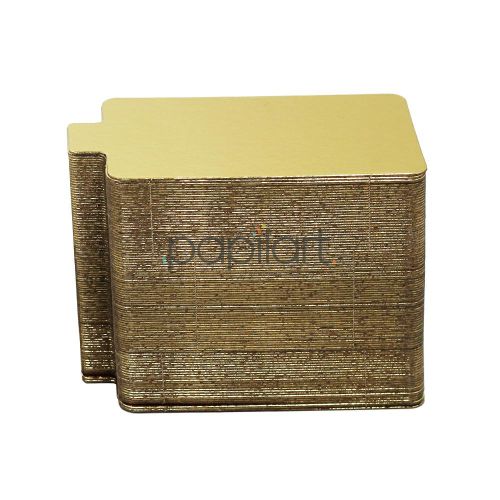 Podkładki złoto/białe na jedną porcję 9,5x5,5 cm