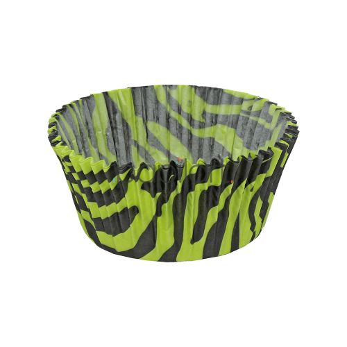 Papilotki cupcake Tiger Green Black 50x30 mm 100 sztuk