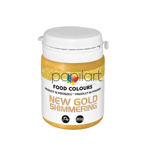 Barwnik metaliczny w proszku New Gold Shimmering, złoty WS-P-155-N Food Colours