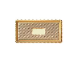 018109030 Taca złota prostokątna PET 15x35x1 cm (2025)