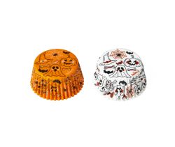 Papilotki na muffiny, babeczki, cupcake 50x32 mm Dynie i Duchy 36 sztuk