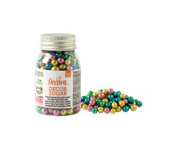 Posypka perełki cukrowe MAXI METALLIC 100 g Decora