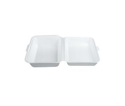 Hamburger box podwójny 175x135x75 mm styropianowy biały