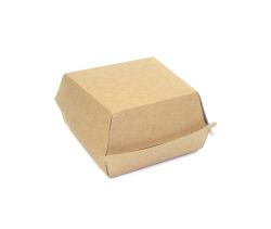 Pudełko HAMBURGER 150x150x100 brązowe 75 szt.