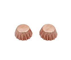 Papilotki cupcake 27/17 metalizowane różowe złoto 180 sztuk