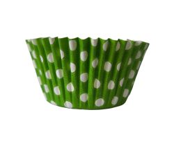 Papilotki Cupcake Polka 50/40 zielone