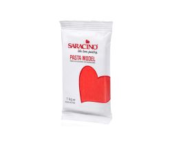 Masa cukrowa do modelowania MODEL czerwona 1 kg Saracino