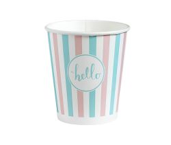 Kubek papierowy 250 ml 80 mm Pastele (100 szt.)