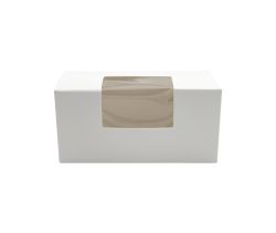 Opakowanie na makaroniki 10 x 4,5 x 4,5 cm z okienkiem 100 szt.