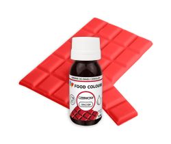 Barwnik CZERWONY do białej czekolady olejowy 18 ml Food Colours