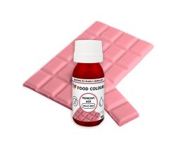 Barwnik PUDROWY RÓŻ do białej czekolady olejowy 18 ml Food Colours