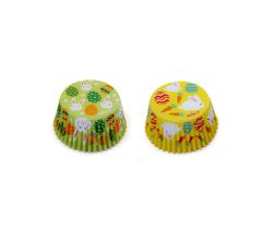 Papilotki na muffiny, babeczki, cupcake 50x32 mm Wielkanoc 36 sztuk