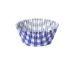 Papilotki fioletowo/niebiesko-białe kratka 50 x 30 mm (7A)