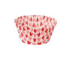 Papilotki cupcake Serca 50x30 mm 100 sztuk
