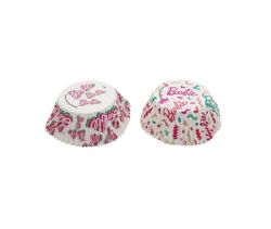 Papilotki na muffiny, babeczki, cupcake 50x32 mm Barbie 36 sztuk