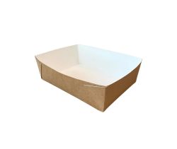 Tacka papierowa Snack Tray 20x14x6,5 cm 1600 ml 50 szt.