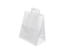 Torba z uchem 290x170x330 mm biała 100 szt.