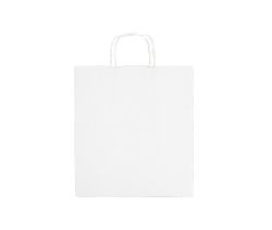 Torba z uchem 305x170x340 mm biała 100 szt.