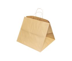 Torba z uchem 360x330x320 mm brązowa 100 szt.