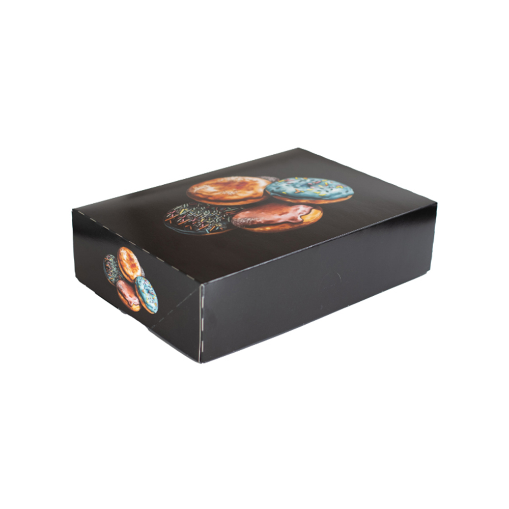 Karton na pączki CZARNY 310x220x80 mm (10 szt.)