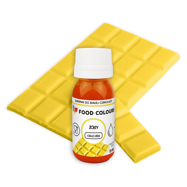 Barwnik ŻÓŁTY do białej czekolady olejowy 18 ml Food Colours