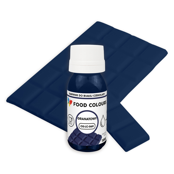 Barwnik GRANATOWY do białej czekolady olejowy 18 ml Food Colours