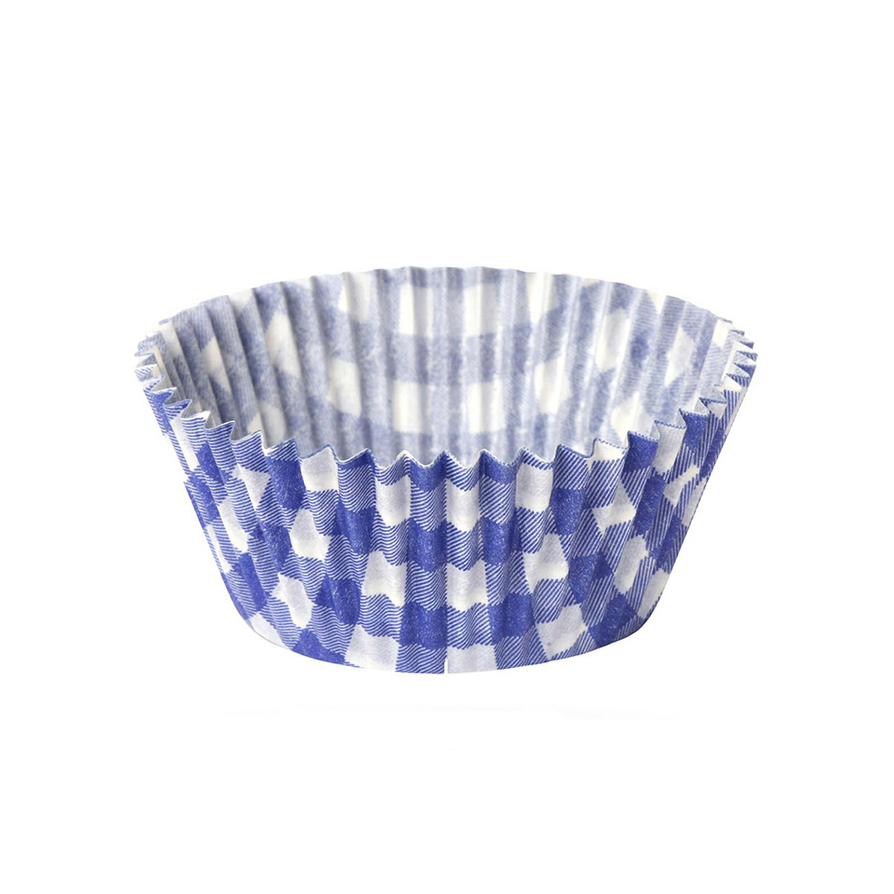 Papilotki fioletowo/niebiesko-białe kratka 50 x 30 mm (7A)