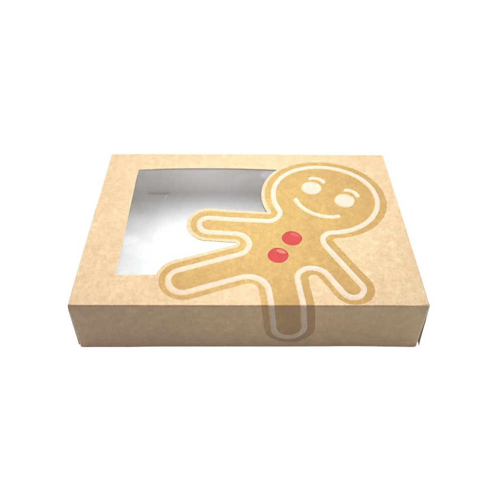 Pudełko klejone z okienkiem CIASTEK 260x190x50 mm 50 szt.