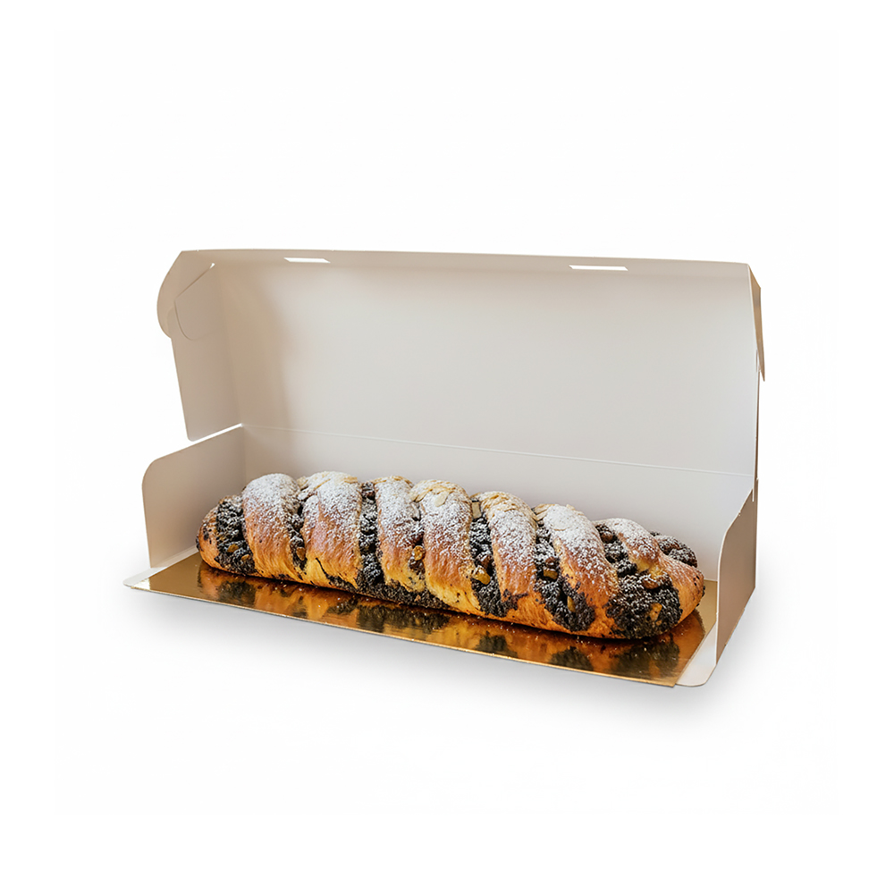 Pudełko klejone białe 380x130x60 mm jednoczęściowe, 100 szt.