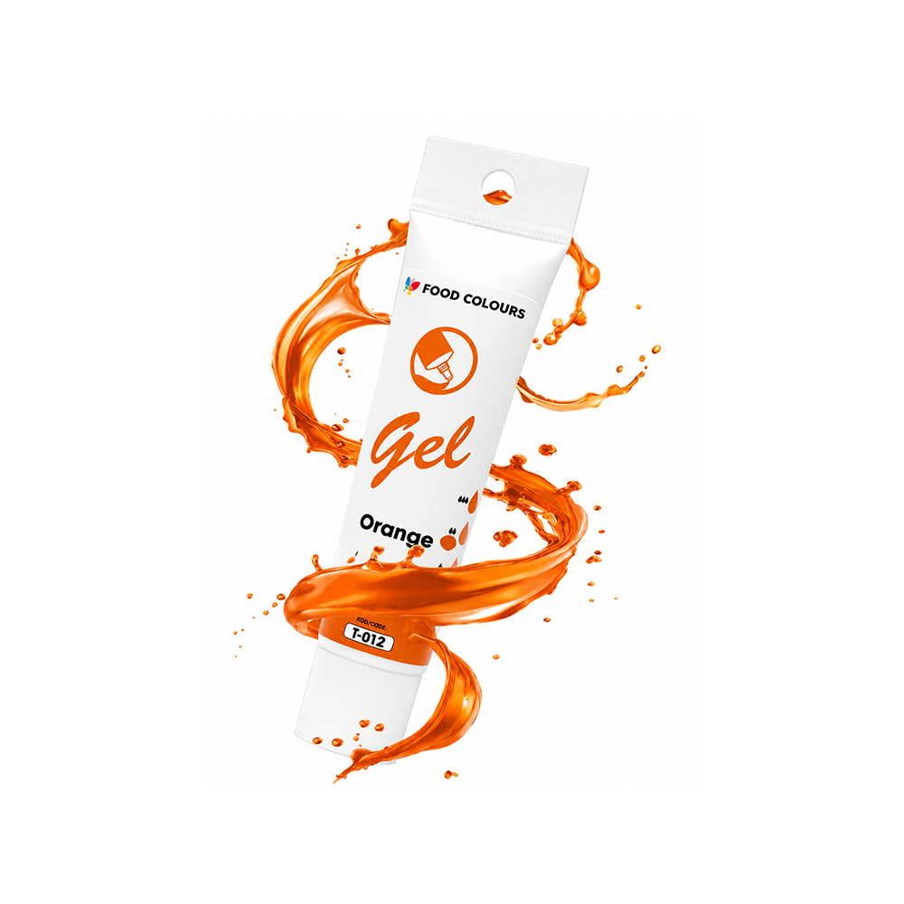 Barwnik w żelu Orange, pomarańczowy T-012 30g tubka Food Colours
