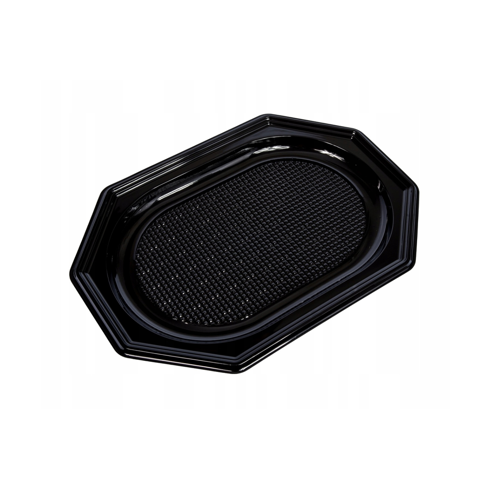 Taca cateringowa PET czarna 550 mm 