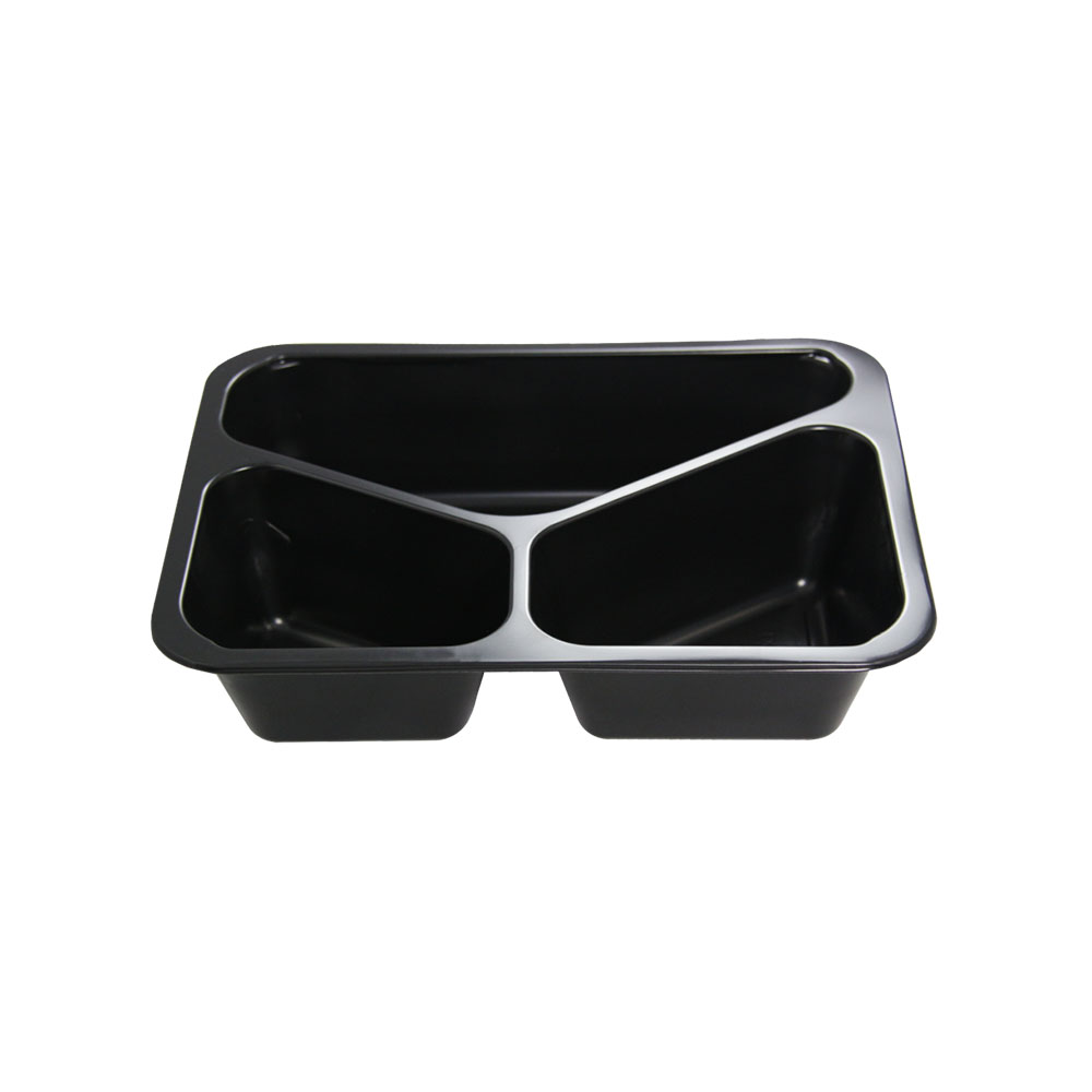 MAPCOR3C22750DC Pojemnik PP 3-dziel 227x178x50 mm czarny
