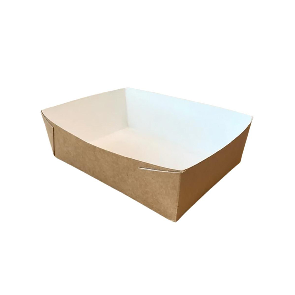 Tacka papierowa Snack Tray 20x14x6,5 cm 1600 ml 50 szt.