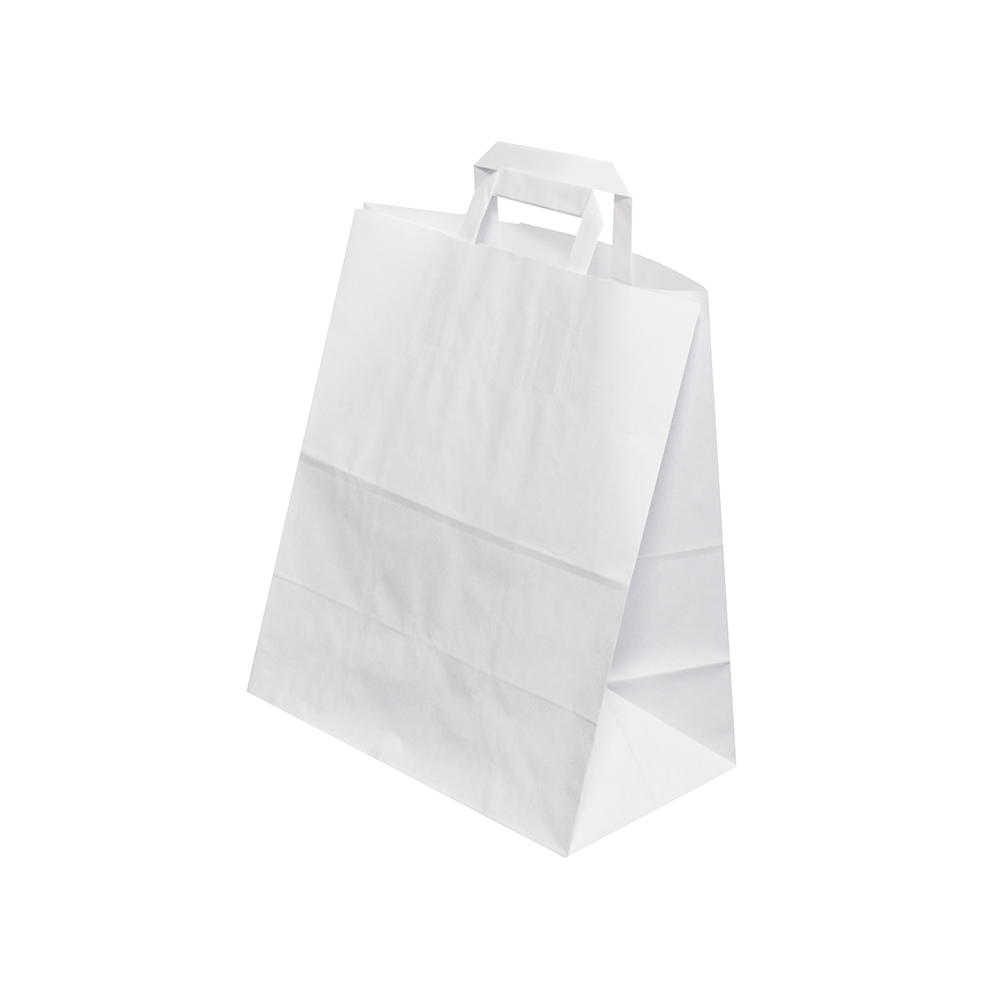 Torba z uchem 290x170x330 mm biała 100 szt.