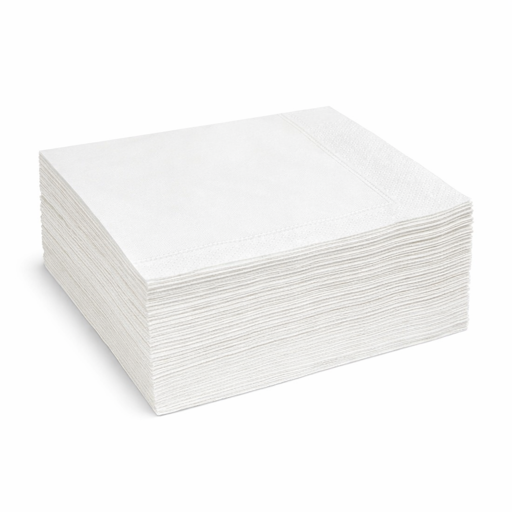 Serwetka 33x33 2w 1/4 a250 biała