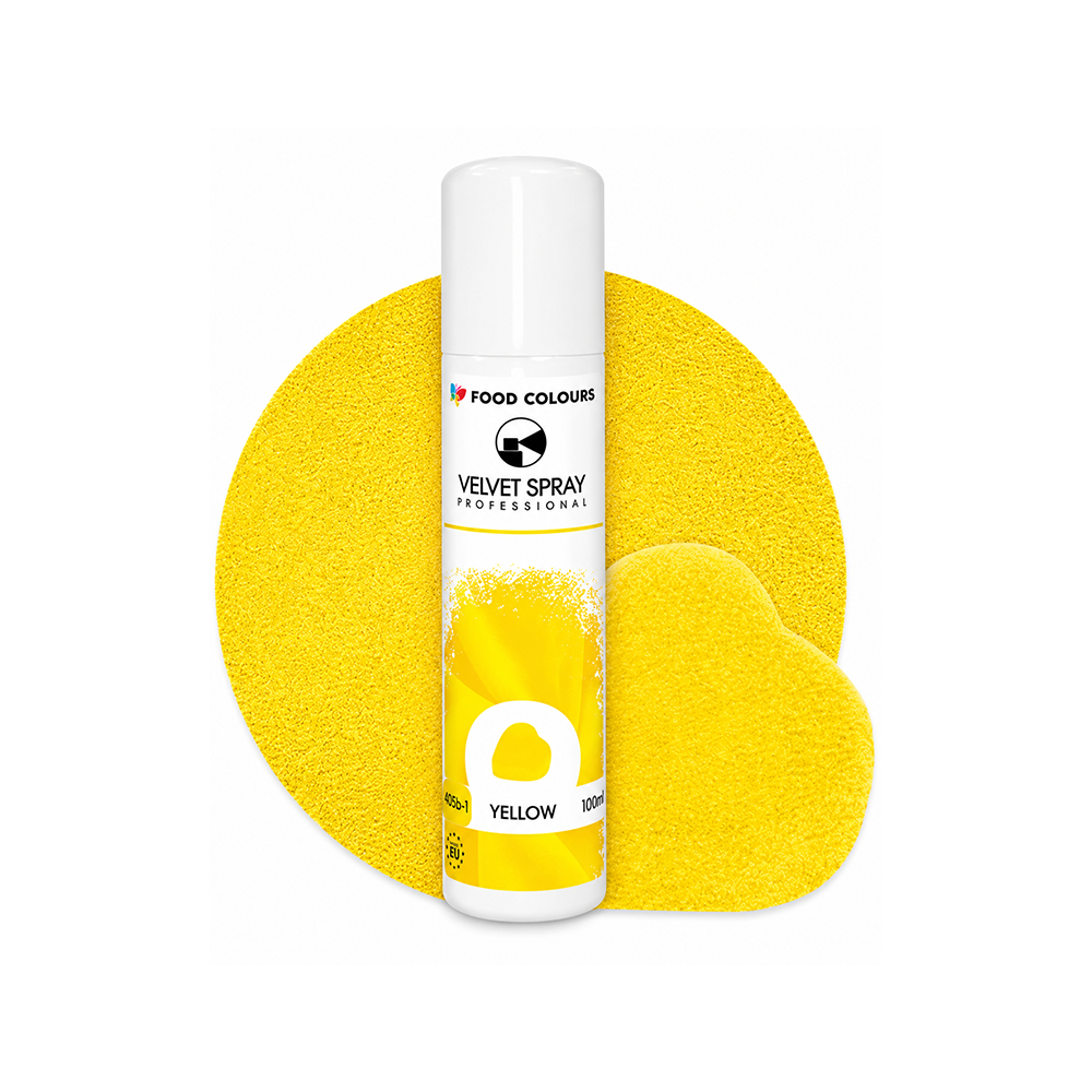 Zamsz w sprayu żółty 100 ml Food Colours