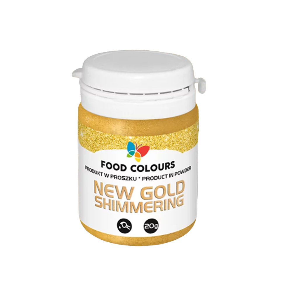 Barwnik metaliczny w proszku New Gold Shimmering, złoty WS-P-155-N Food Colours